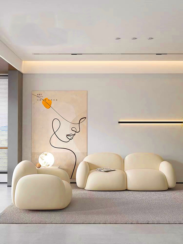 Marshmallow: the Cloud Puffy Couch Love Seat for 2