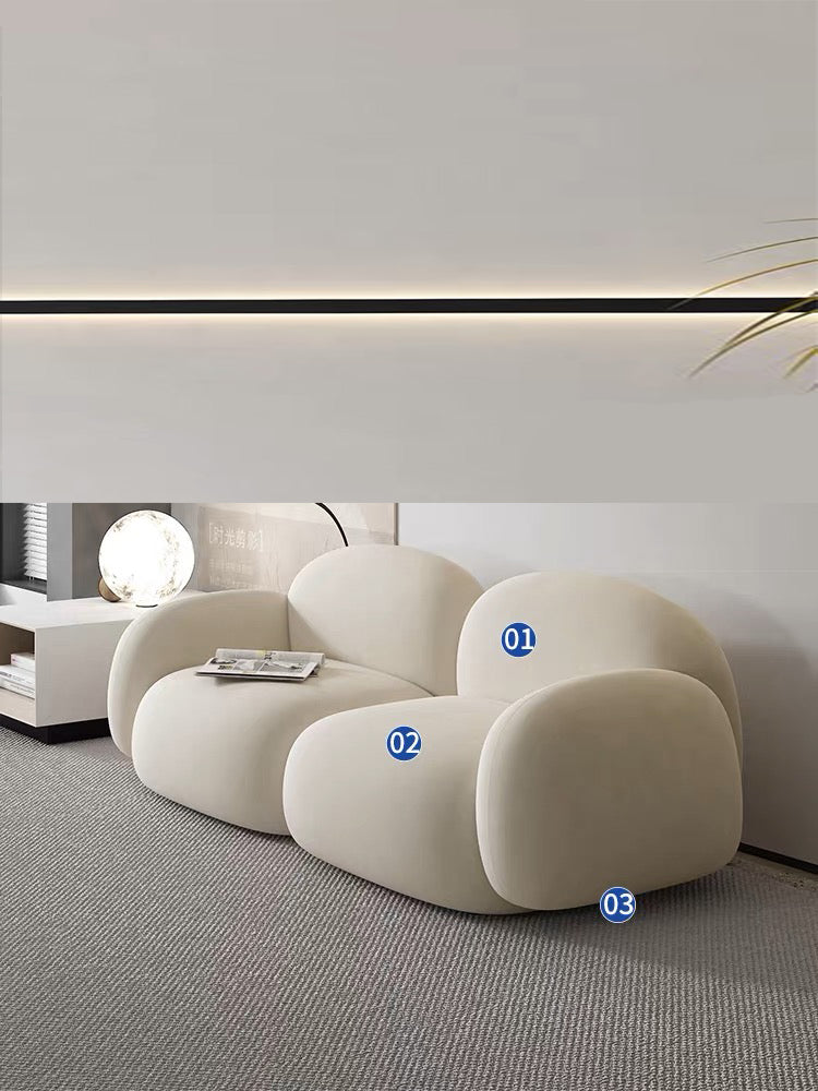 Marshmallow: the Cloud Puffy Couch Love Seat for 2